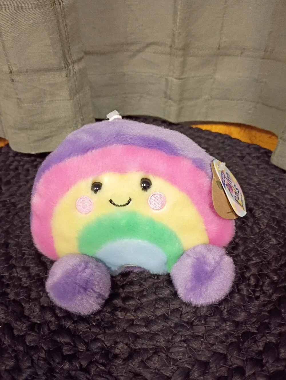 NWT Original Palm Pals #1-036 Whimsical Vivi Rainbow Plush Beanbag 5